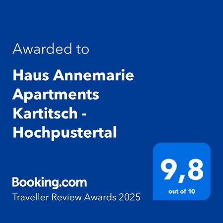 Haus Annemarie - Hochpustertal Lejlighed *